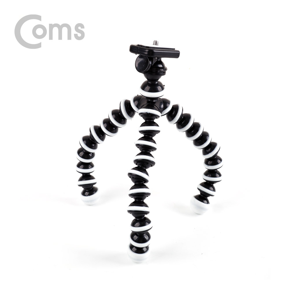 Coms 삼각대(관절형/스마트폰용) 거치대포함 - 약 20cm