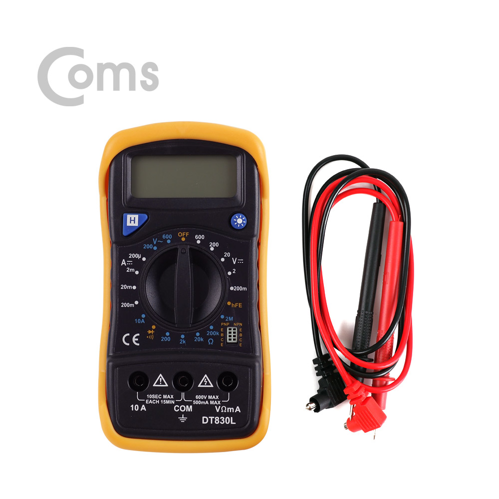 Coms 테스터기(디지털), LCD 창 - 멀티테스터-전압/전류/저항등 8개 항목