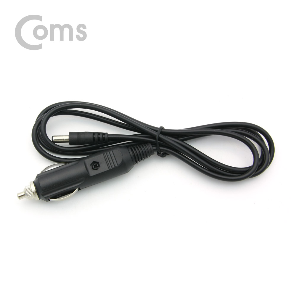 Coms 차량용 시가(시거) 전원 케이블 1.5M / DC 5.5/2.1/ 시가잭(시거잭)