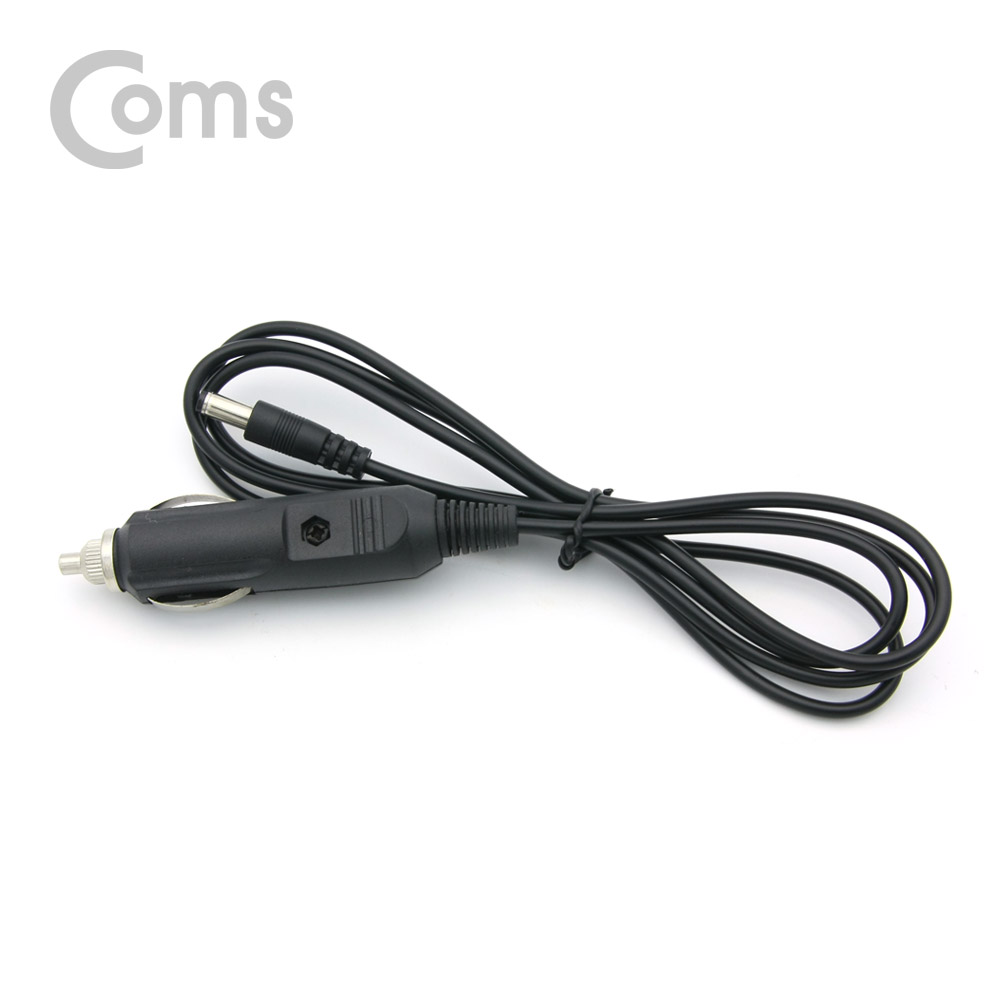 Coms 차량용 시가(시거) 전원 케이블 1.5M / DC 5.5/1.7/ 시가잭(시거잭)