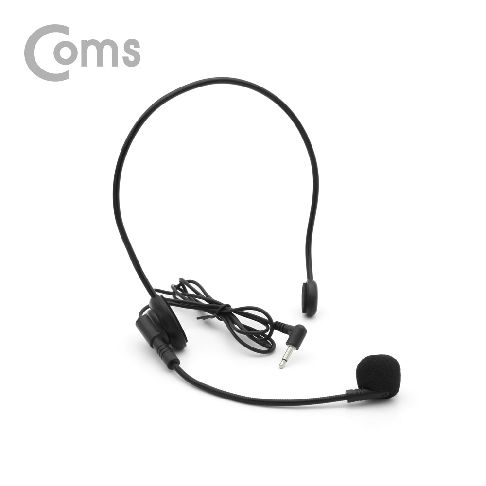 Coms 휴대용 무선 마이크 앰프(스피커) +유선 마이크 Black / FM 라디오, USB, Micro SD