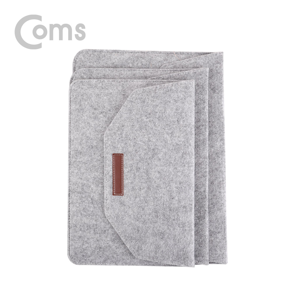 Coms 펠트 노트북 파우치 / 노트북 가방 / 슬림형 / 15.4형 / Gray
