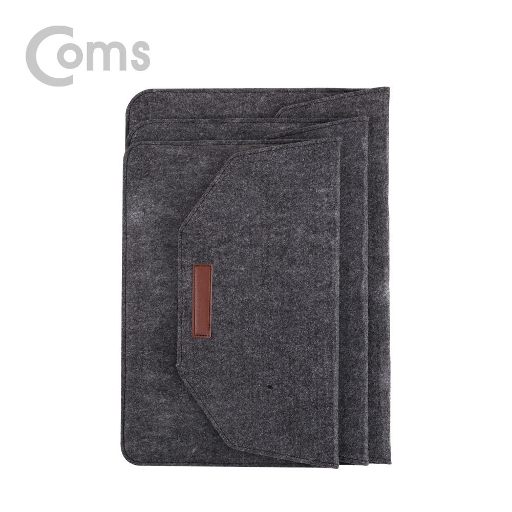 Coms 펠트 노트북 파우치 / 노트북 가방 / 슬림형 / 13.3형 / Dark Gray