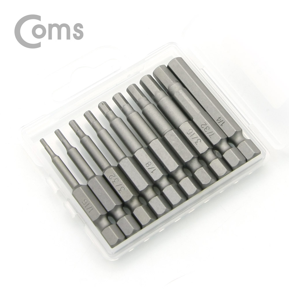 Coms 오미 육각비트세트 / H1_16~H7_64 / 50mm / 10pcs