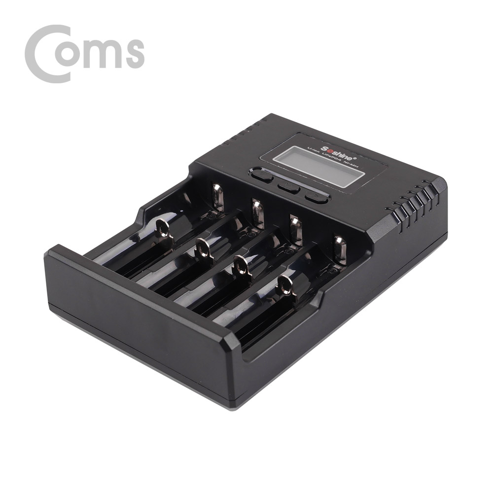 Coms 건전지 충전기 / 18650/AA/AAA 배터리 충전