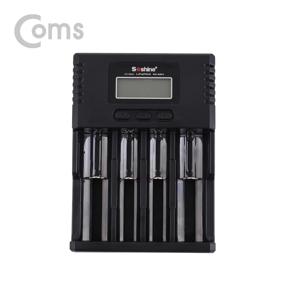 Coms 건전지 충전기 / 18650/AA/AAA 배터리 충전