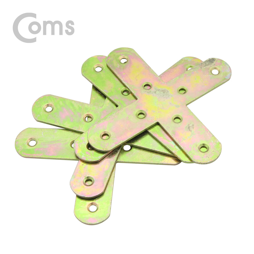 Coms 평철(십자) 4pcs / 100mm X 100mm / 나사못 포함 / +자