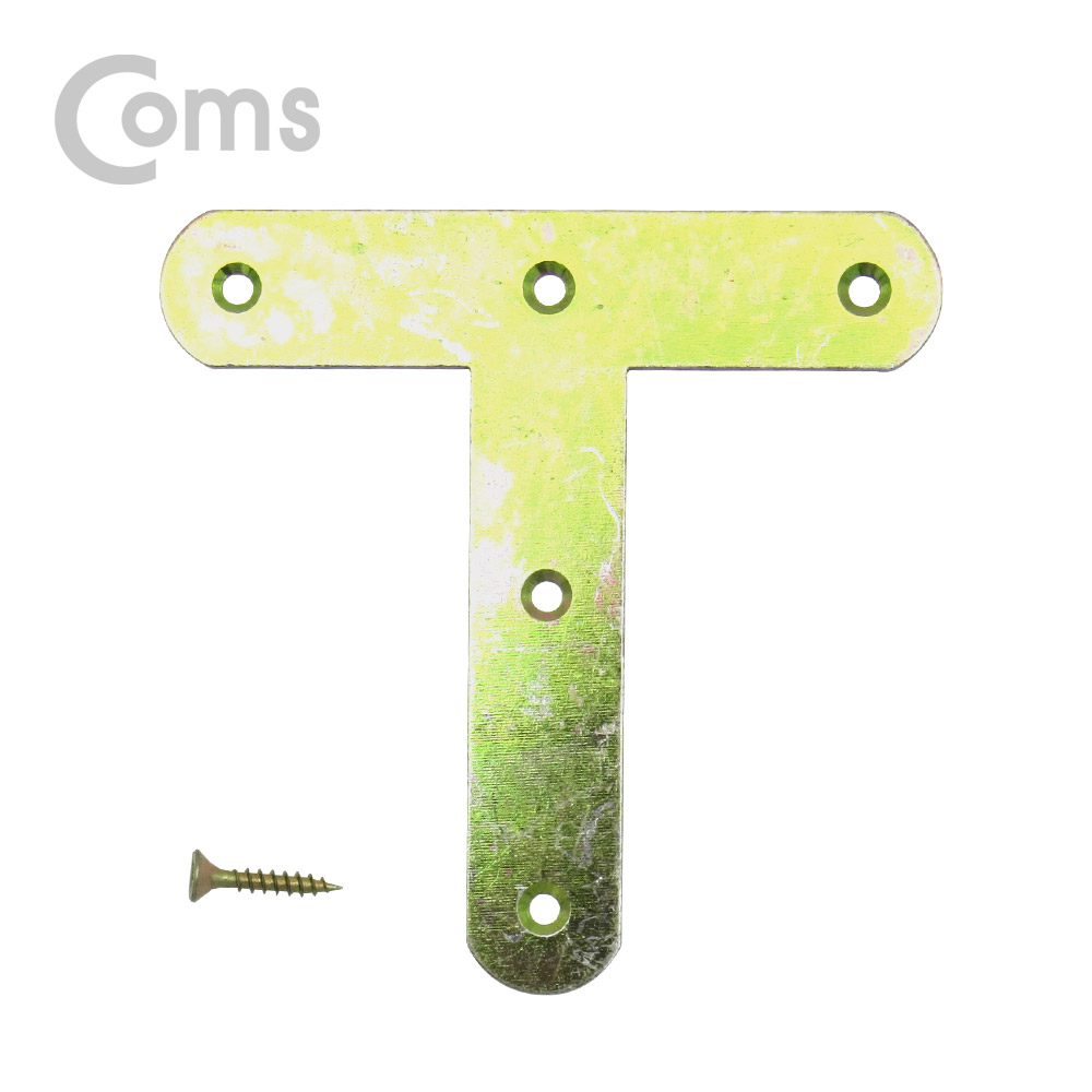 Coms 평철(T자) 4pcs / 100x100x20(mm) / 나사못 포함