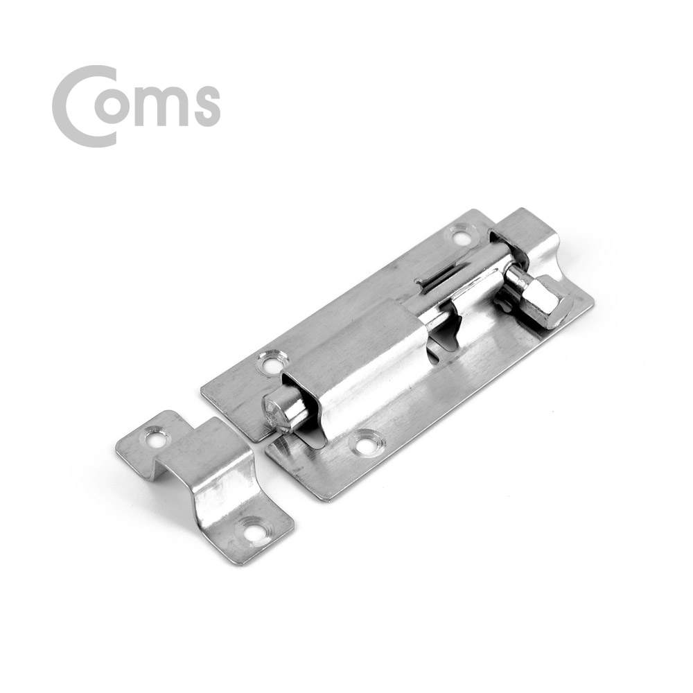 Coms 스텐 안전고리(걸고리) (Tower Bolt) 약 89 x 35(mm)