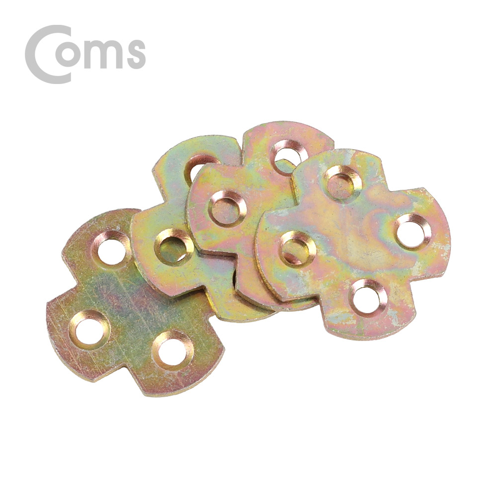 Coms 평철(십자) 4pcs / 30mm X 16mm / 나사못 포함 / +자