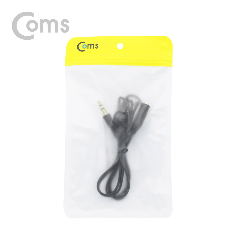 Coms 스테레오 연장 케이블 (3.5MF/볼륨조절 휠) 1M/Stereo