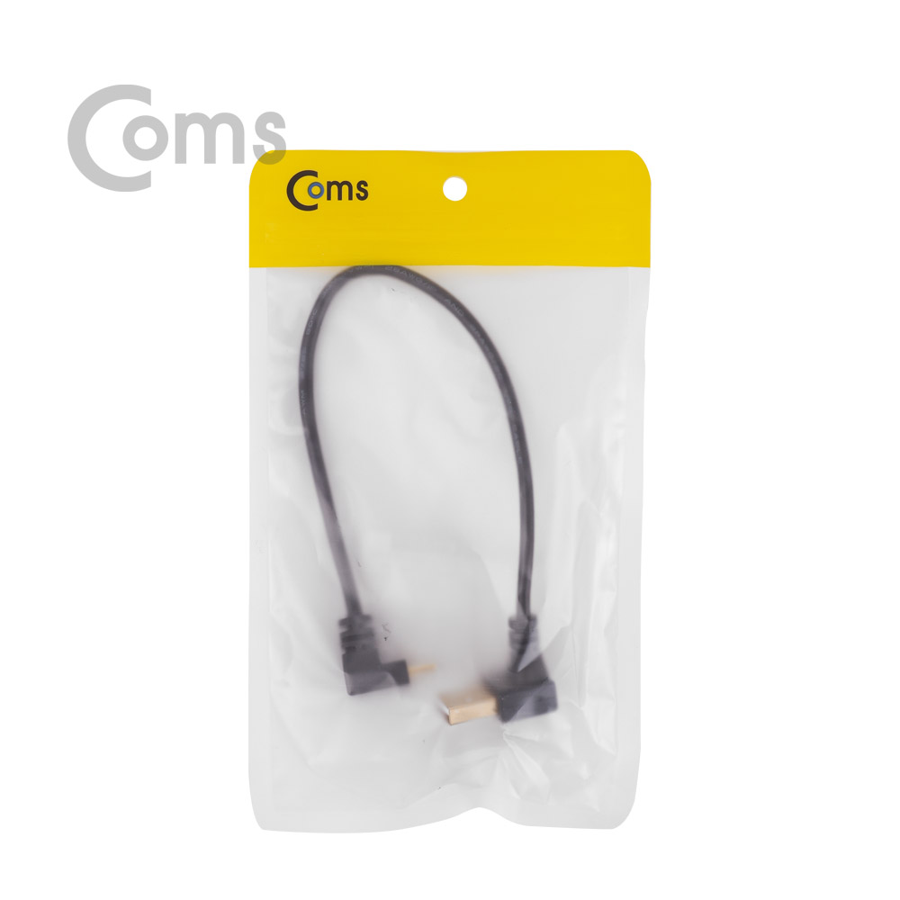 Coms  USB 3.1 젠더(Type C), USB A(M)/Type C(M) 약 25cm / Type C 전면꺾임 / USB-A 하향꺾임