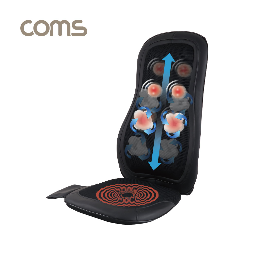 Coms 롤링 두드림 의자형 안마기 / 마사지기 / 온열 / 방석진동