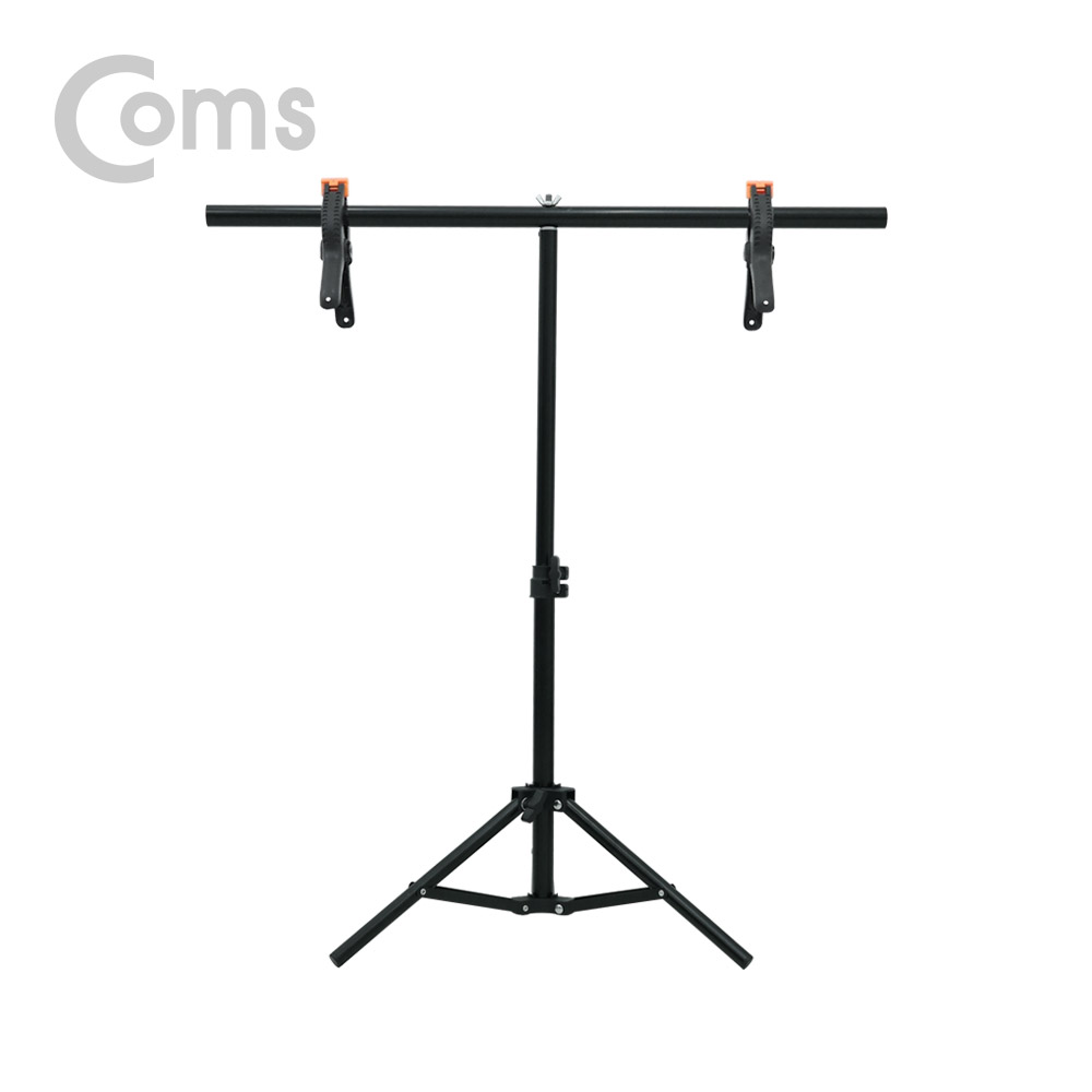 Coms 스튜디오 촬영 배경지(White 60X115cm) + T형 2단 거치대 / 이동식 / 소형