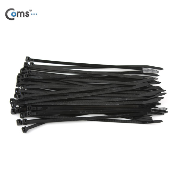 Coms 케이블 타이(100pcs), CHS-5 * 200/검정, 200mm x 5mm