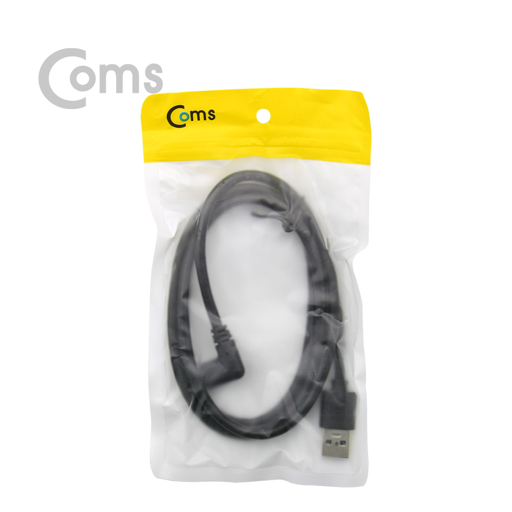 Coms USB 3.1 케이블 (Type C) to USB 2.0 A(M)/ Type C 전면꺾임(꺽임) - 1M
