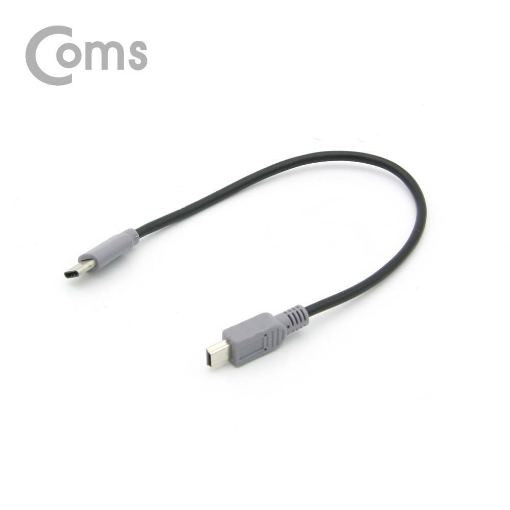 Coms USB 3.1(Type C) 케이블, Mini 5P(M)/C(M) 25cm