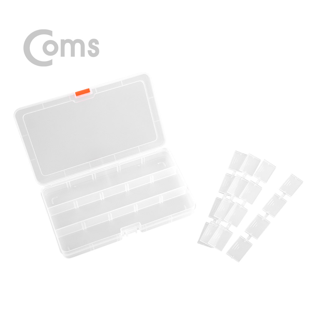 Coms 다용도 PVC 수납함 - 내부 15분배