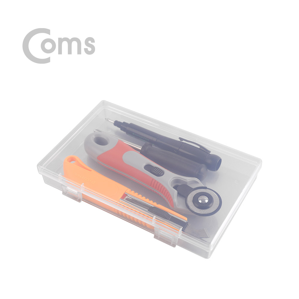 Coms 다용도 PVC 수납함 - 약 17.5 x 10.5cm