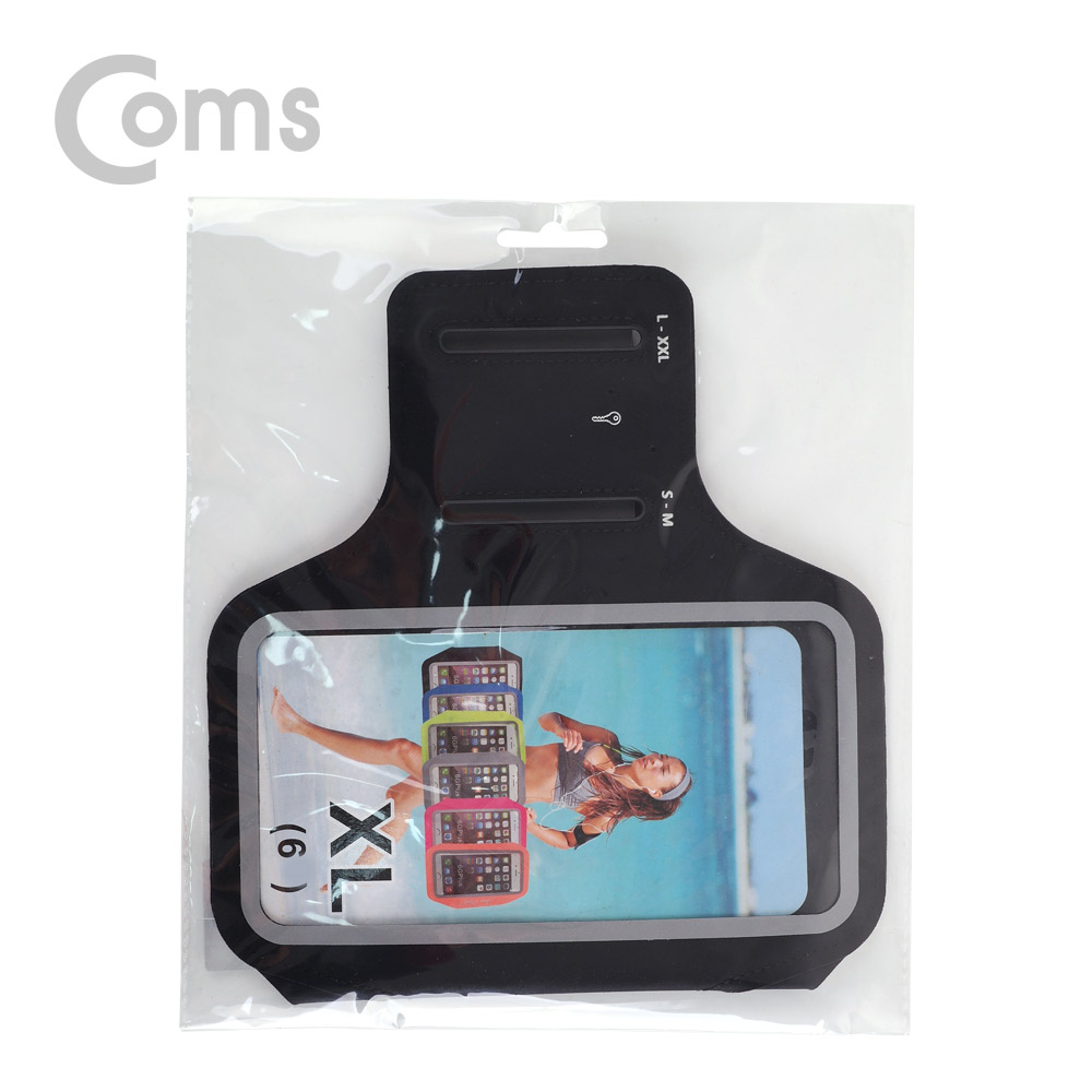 Coms 스마트폰 암밴드(6형), Black