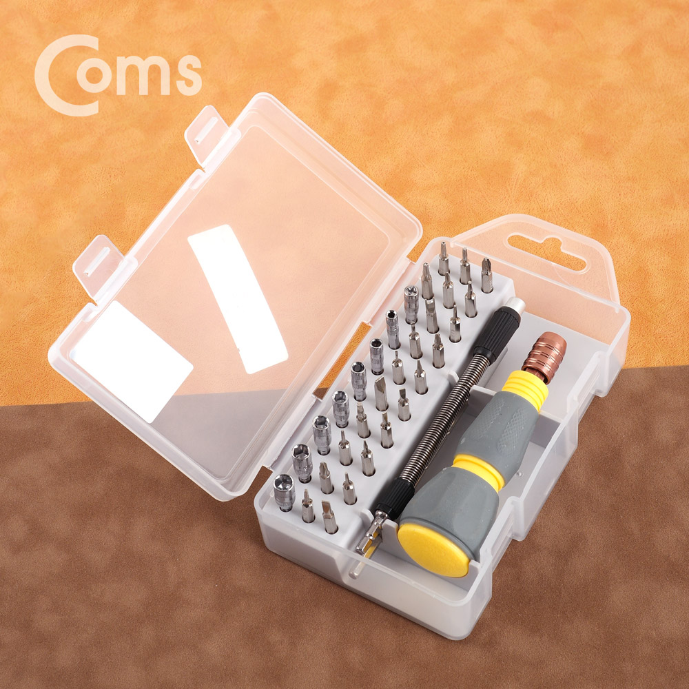 Coms 드라이버 세트(+-/별/삼각/육각) / 33pcs(비트), 2990D