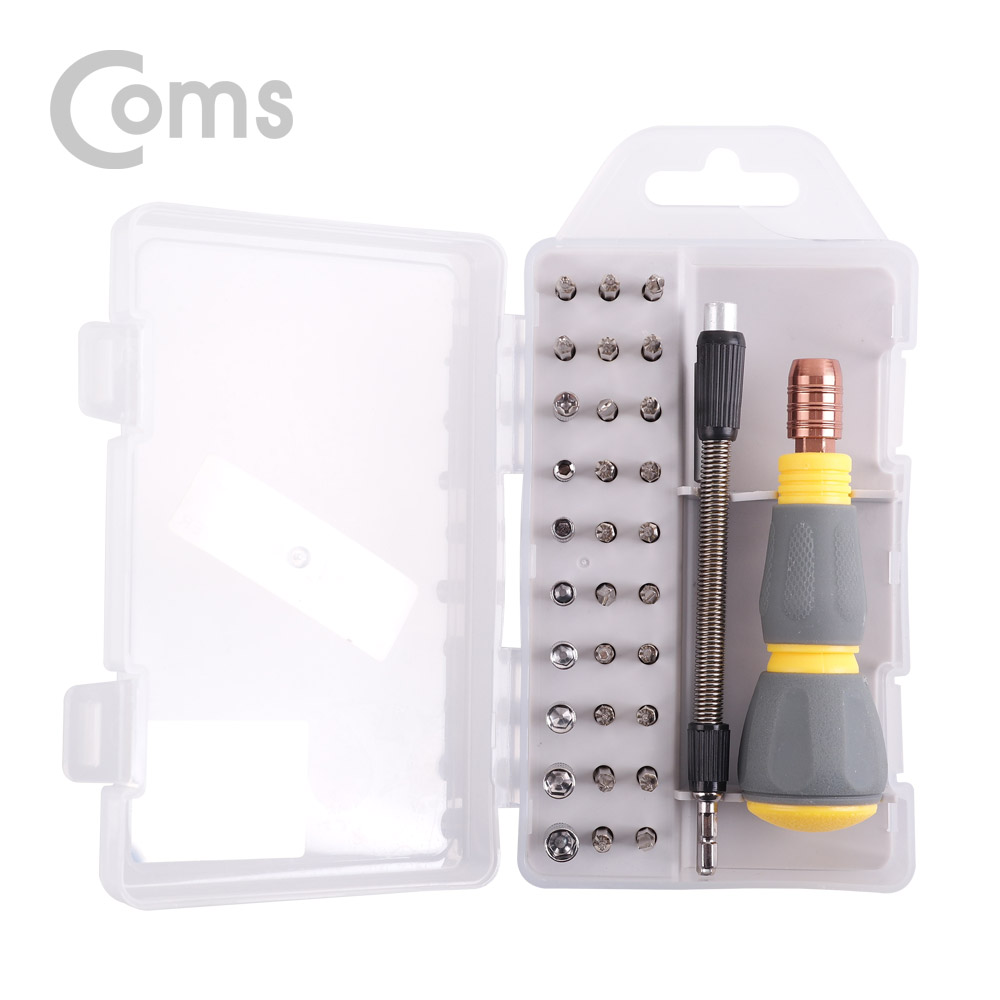 Coms 드라이버 세트(+-/별/삼각/육각) / 33pcs(비트), 2990D