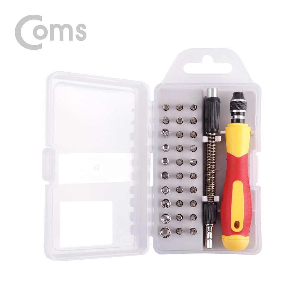 Coms 드라이버 세트(+-/별/삼각/육각) / 33pcs(비트), 2028G