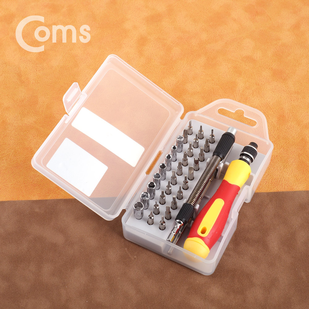 Coms 드라이버 세트(+-/별/삼각/육각) / 33pcs(비트), 2028G