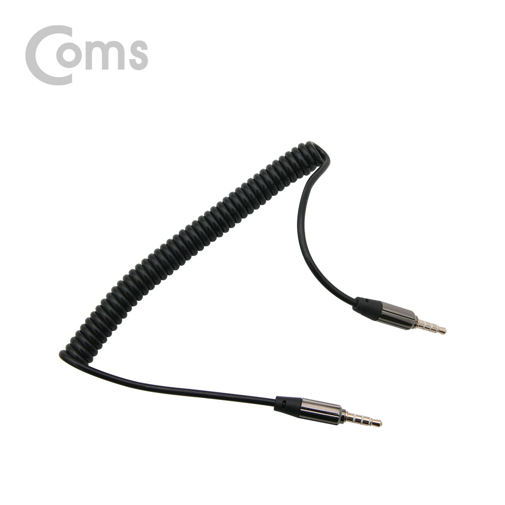 Coms 스테레오 케이블 (3.5/4극/스프링) - 약 35cm ~ 100cm / Stereo
