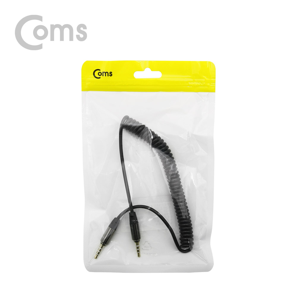 Coms 스테레오 케이블 (3.5/4극/스프링) - 약 35cm ~ 100cm / Stereo