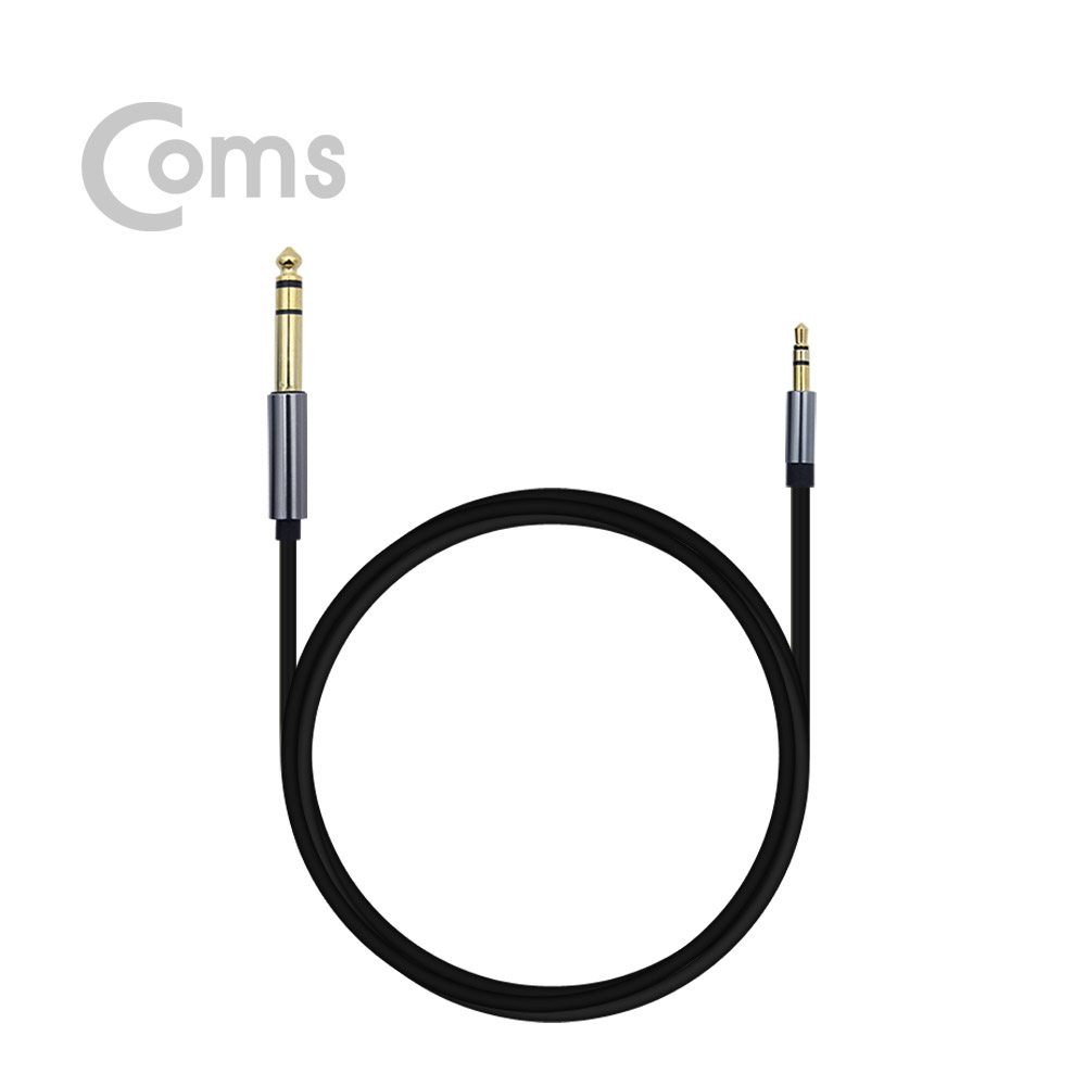 Coms 스테레오 케이블 (6.5M/3.5M) 1.5m/Stereo