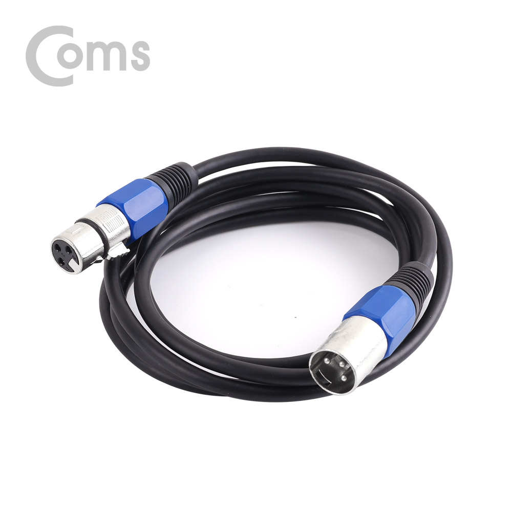 Coms 캐논 케이블 연장 2M, XLR(3P Mic)M/F