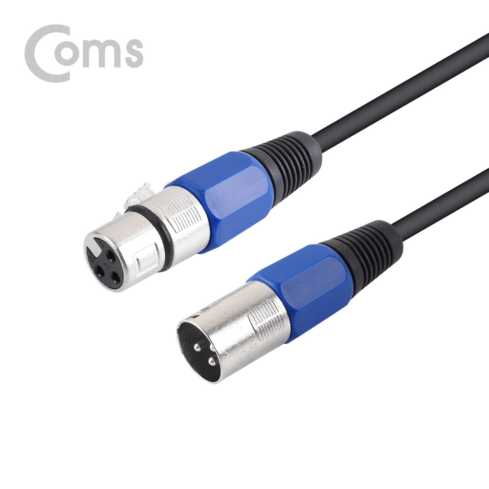 Coms 캐논 케이블 연장 3M, XLR(3P Mic)M/F