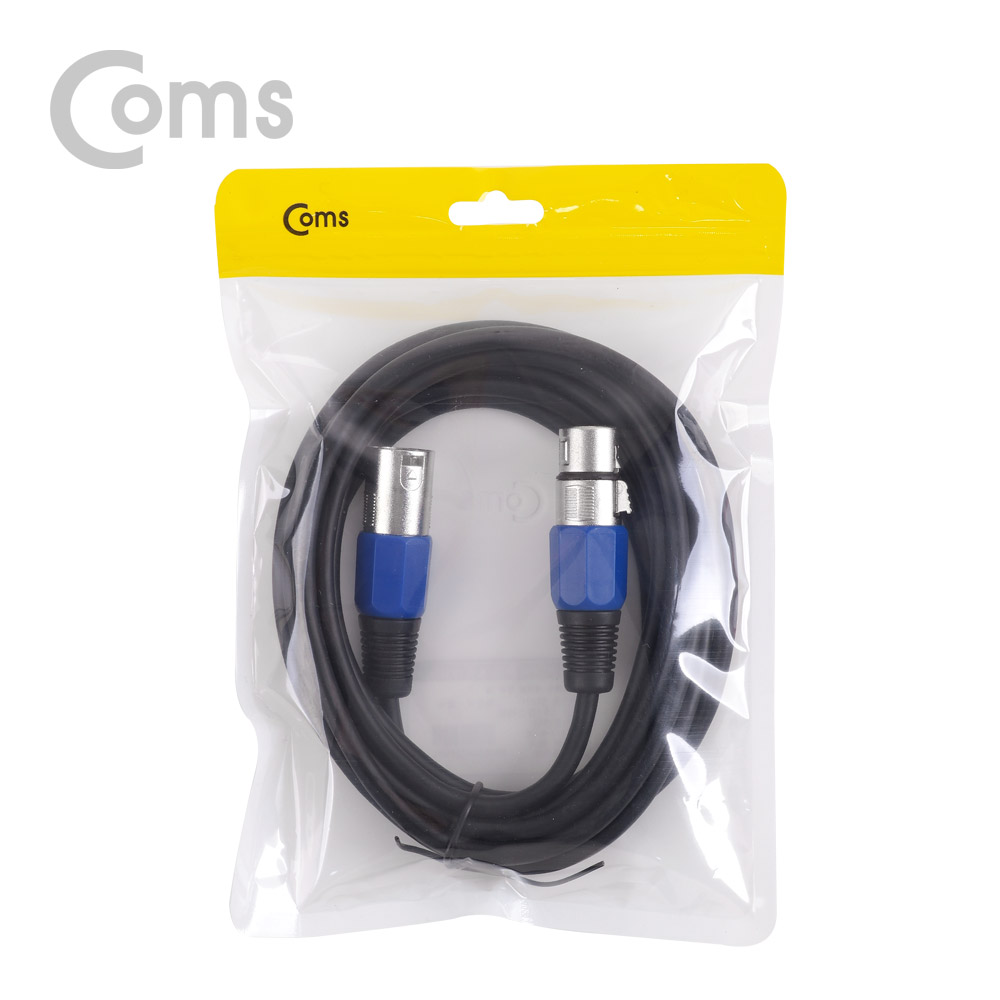 Coms 캐논 케이블 연장 3M, XLR(3P Mic)M/F