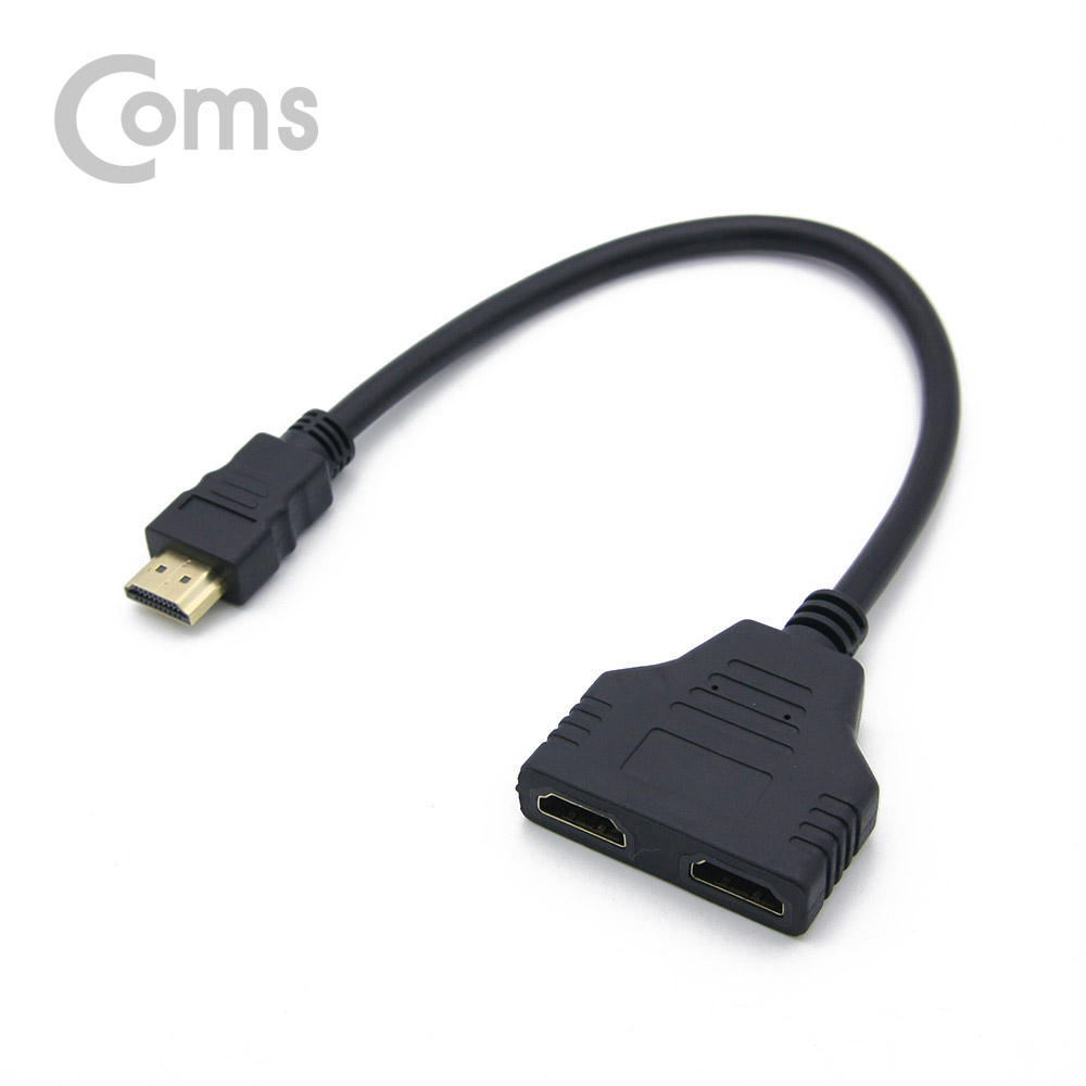 Coms HDMI 선택분배기(Y형), M/2F, Black