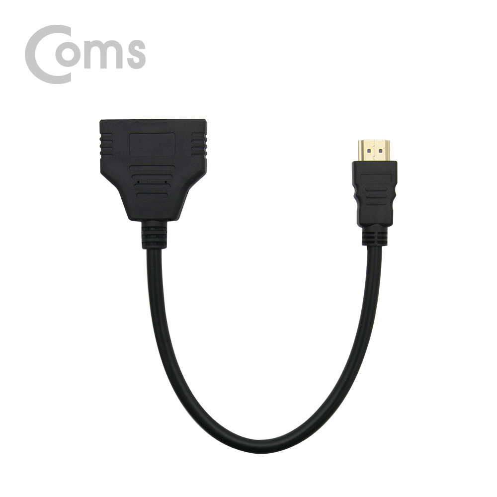 Coms HDMI 선택분배기(Y형), M/2F, Black