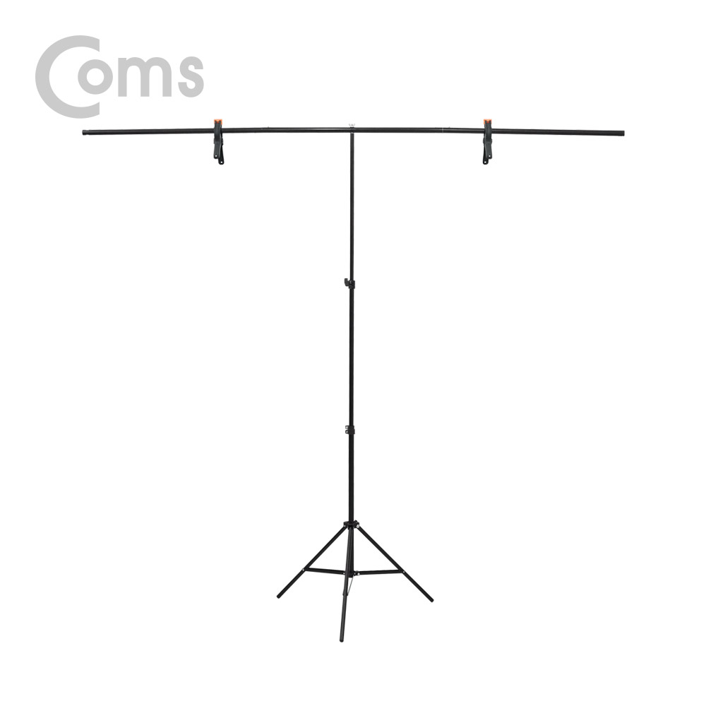 Coms 스튜디오 촬영 배경지(White 100X193cm) + T형 3단 거치대 / 이동식 / 대형