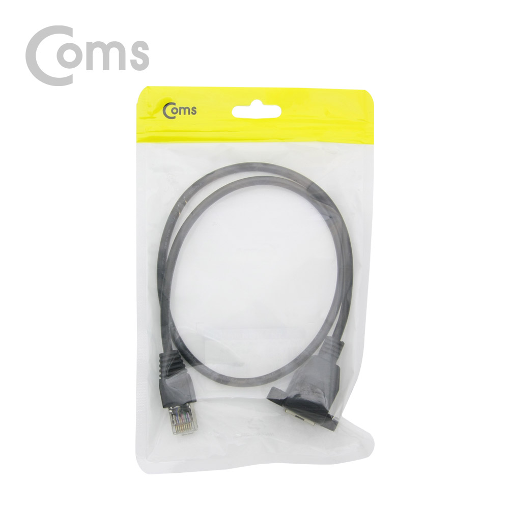 Coms RJ45 포트 연장(MF) 60cm, STP (브라켓 연결용/판넬형)