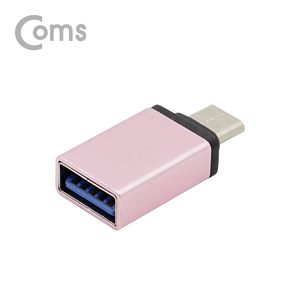 Coms USB 3.1 (Type C) OTG 젠더(C M/3.0 F), Short/Rose Gold