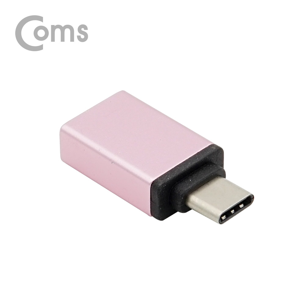 Coms USB 3.1 (Type C) OTG 젠더(C M/3.0 F), Short/Rose Gold