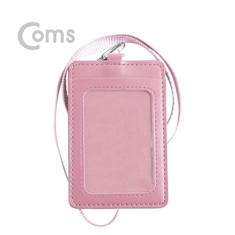 Coms 카드지갑 목걸이, Pink