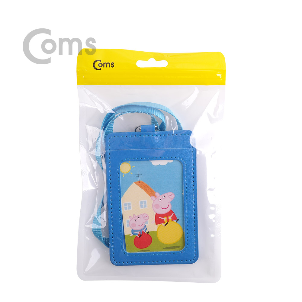 Coms 카드지갑 목걸이, Blue