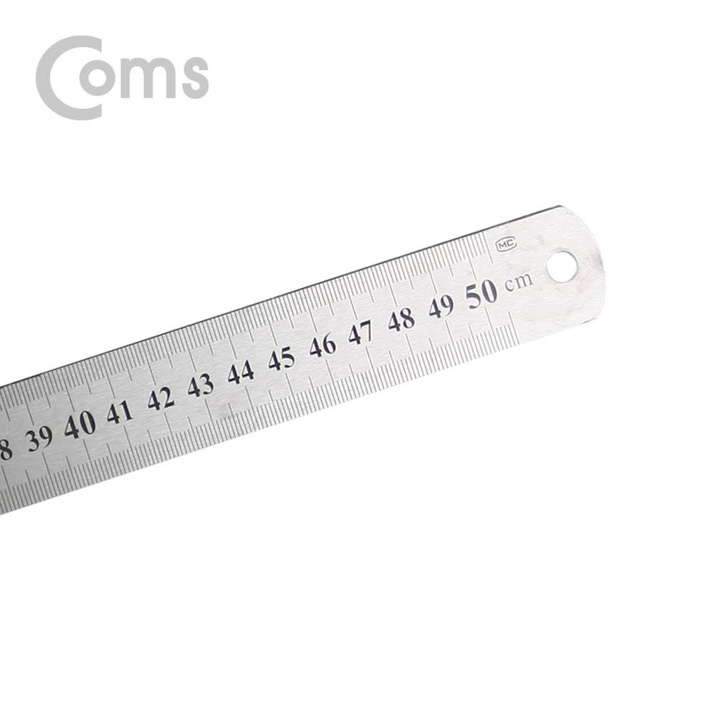 Coms 스틸자 / 철자 / 쇠자 / 철제 / 스테인리스 - 중형 / 50cm