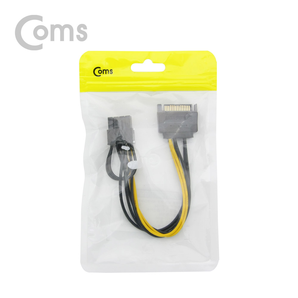 Coms SATA 전원 케이블(VGA 변환) / SATA PCB to VGA 8P (6P+2P) / 20cm