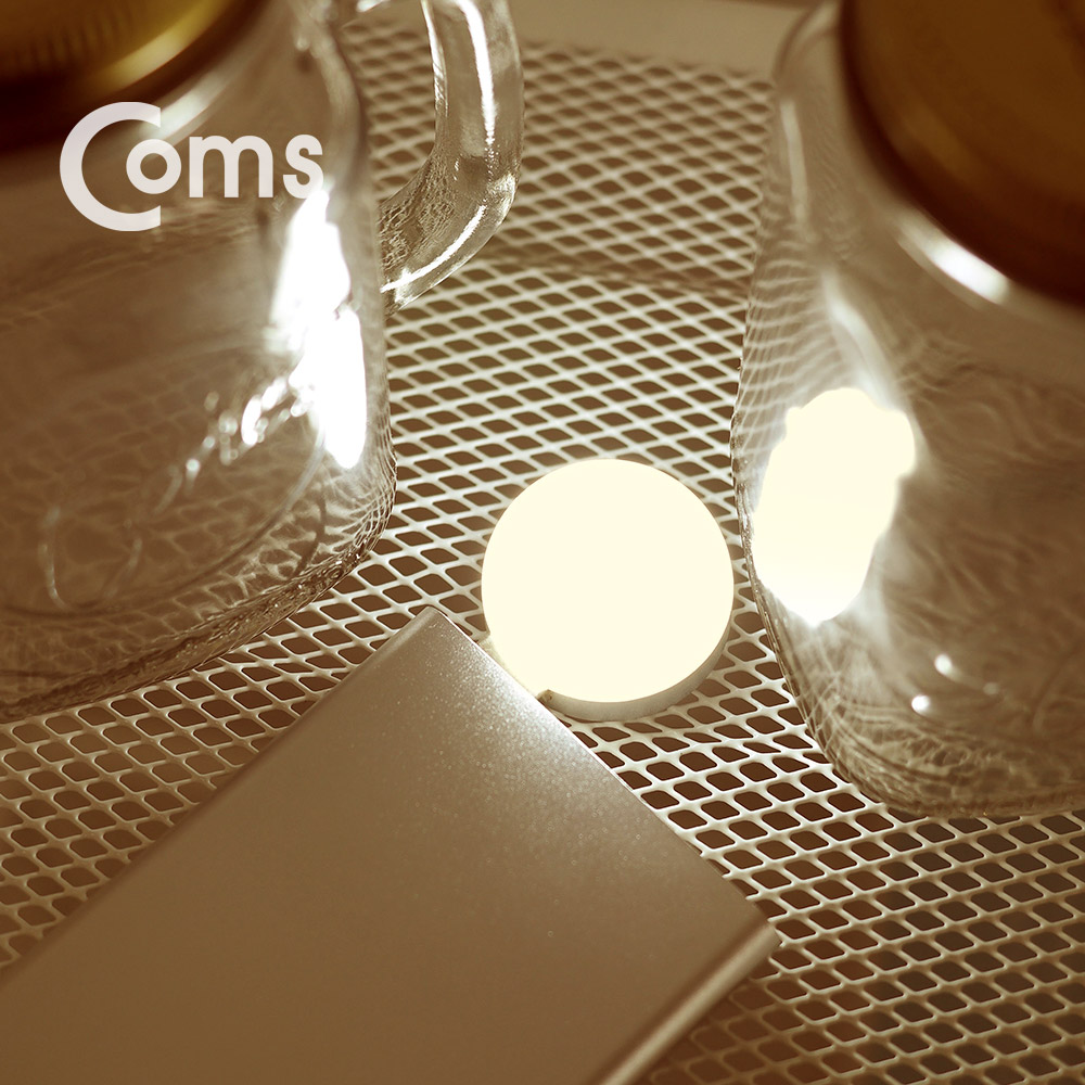 Coms USB LED 램프(전구형), Short, 측면 USB 2W/ Yellow Light