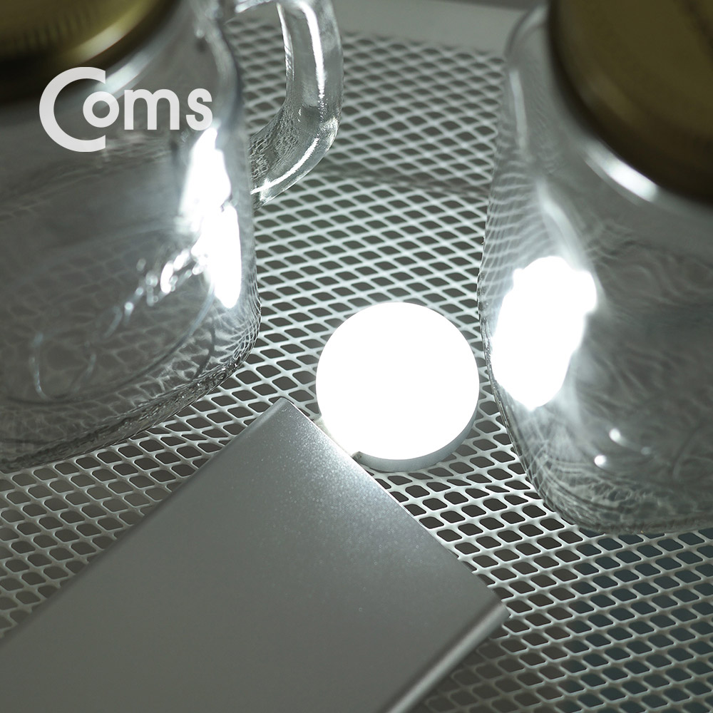 Coms USB LED 램프(전구형), Short, 측면 USB 2W/ White Light
