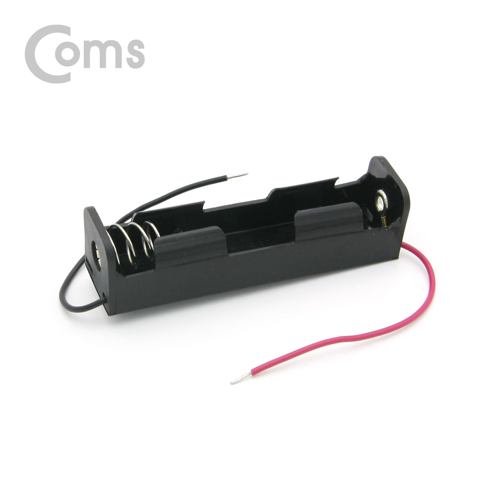 Coms 건전지 홀더/배터리 홀더, 18650 x 1ea, 2선전원 / 8cm