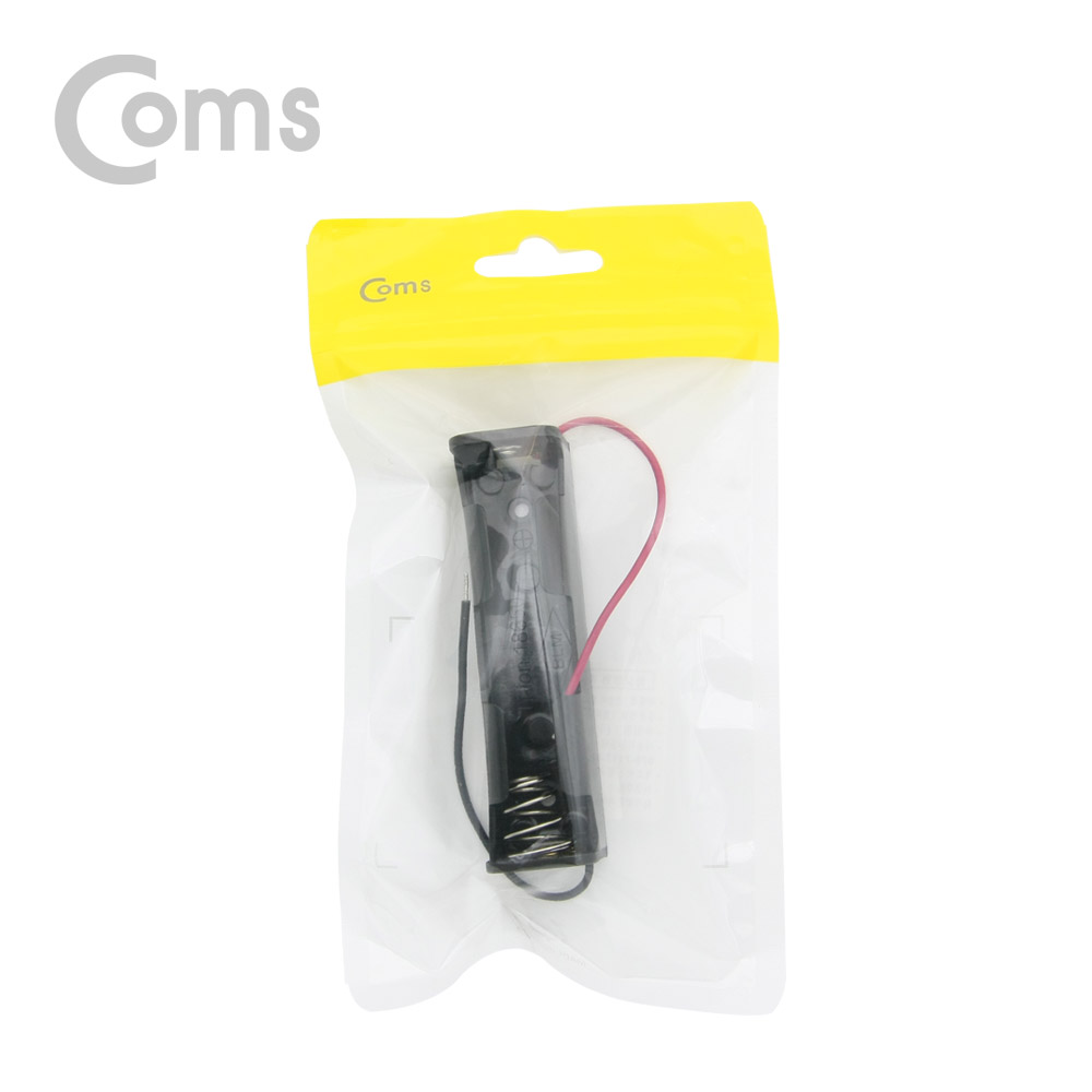 Coms 건전지 홀더/배터리 홀더, 18650 x 1ea, 2선전원 / 8cm