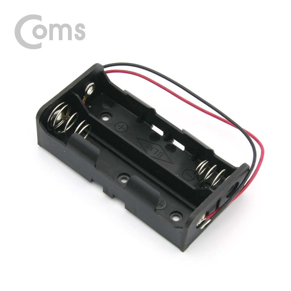 Coms 건전지 홀더/배터리 홀더, 18650 x 2ea, 2선전원 / 15cm