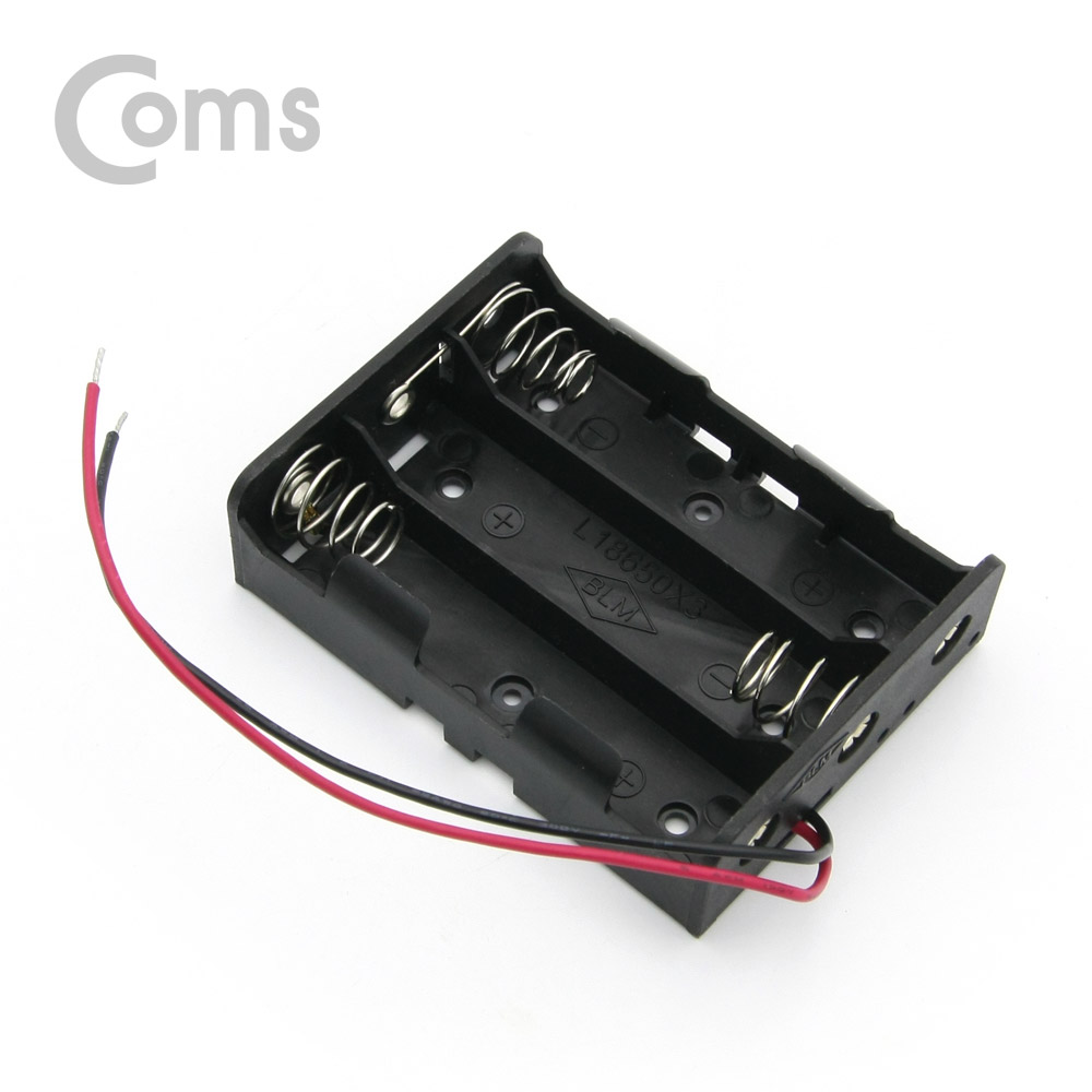 Coms 건전지 홀더/배터리 홀더, 18650 x 3ea, 2선전원 / 15cm